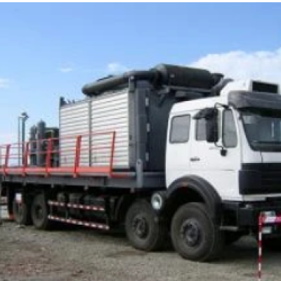 Автомобильный мобильный газлифтный компрессор мощностью 330 кВт с дизельным двигателем в Пекине, Китай
